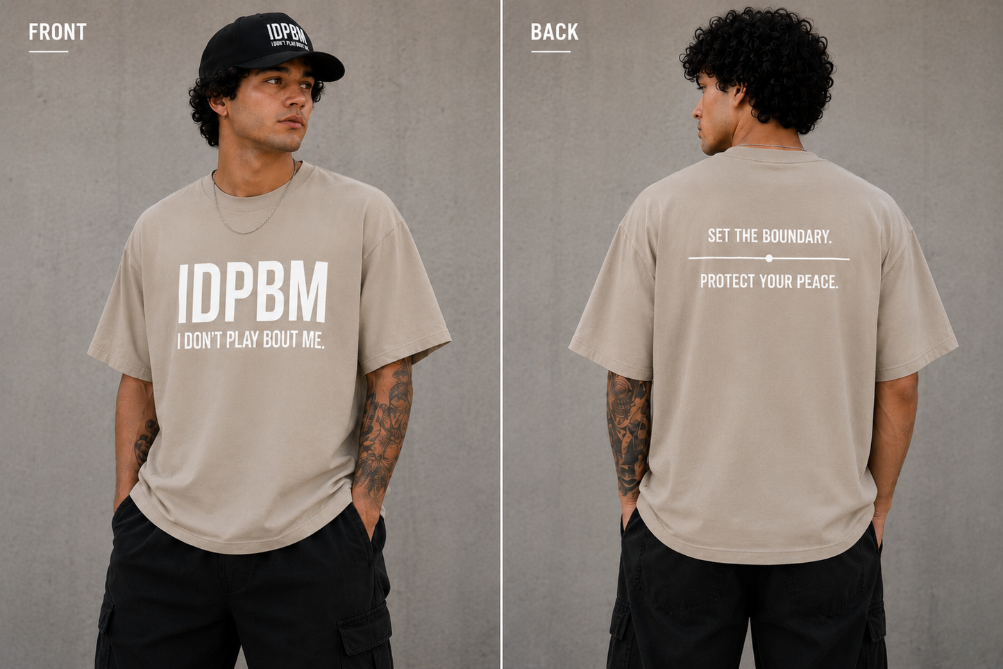 IDPBM Sand/White Core Tee