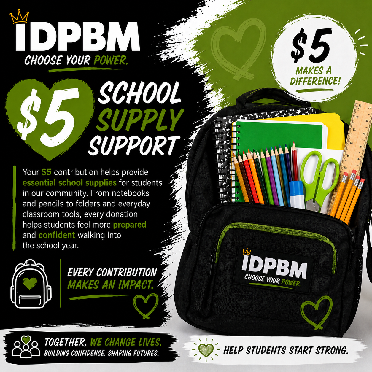 $5 School Supply Support