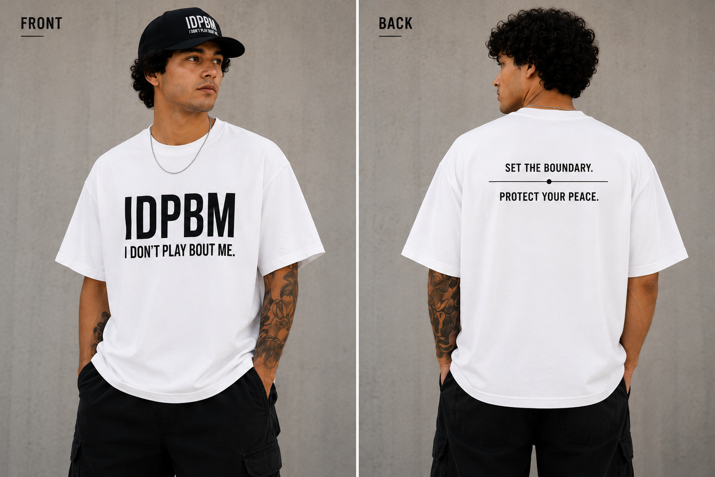 IDPBM White Core Tee