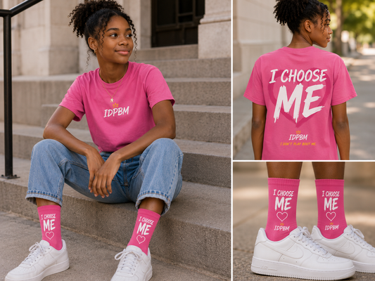 IDPBM I Choose Me Tee – Pink